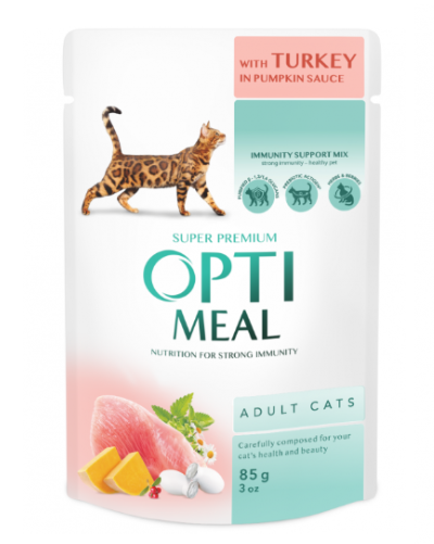 Optimeal Pisica Plic Curcan 85 g