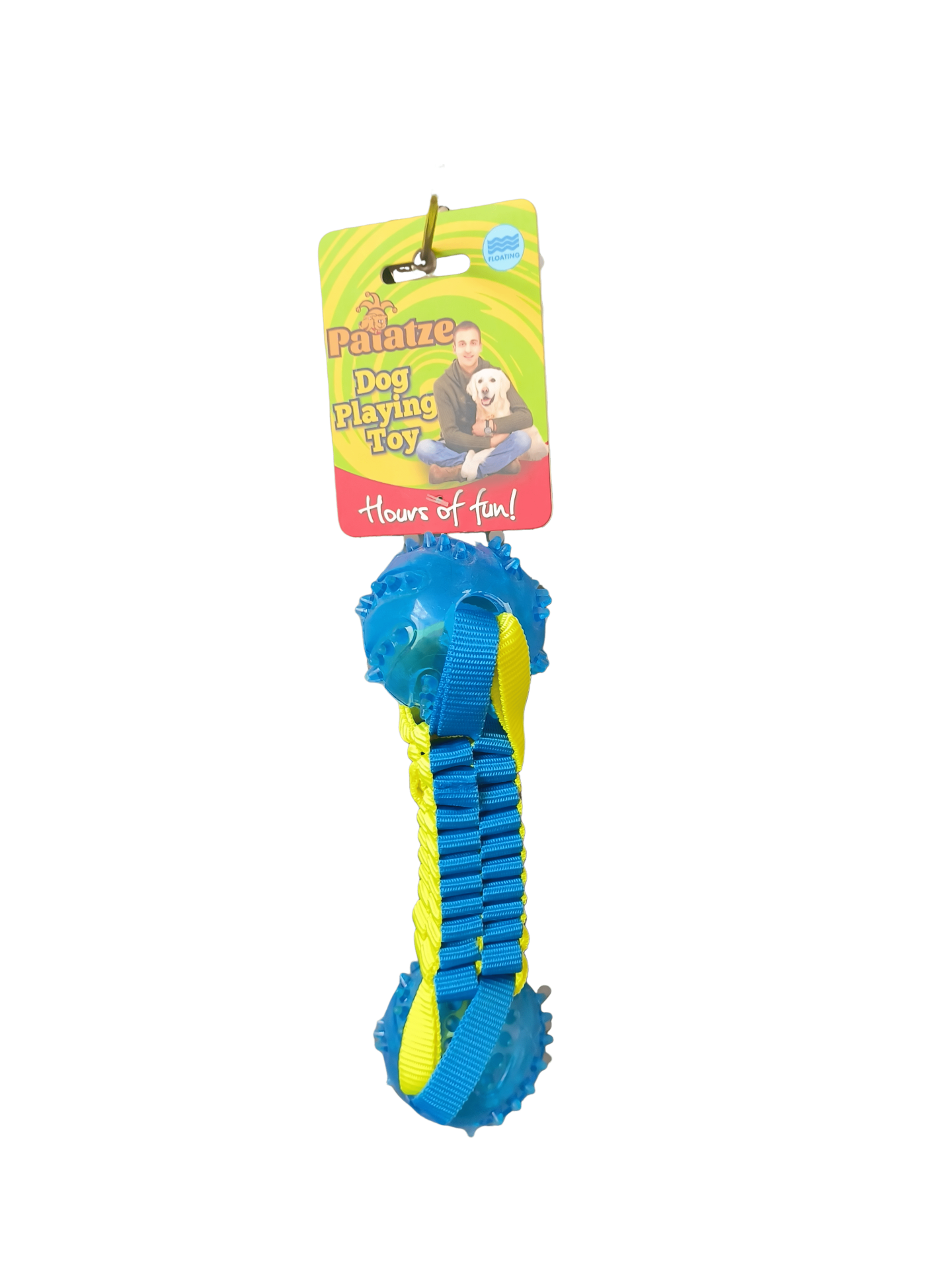 PAIATZE DOG FLOATING WEBBING TPR DUMBELL 22 CM