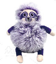 PAIATZE DOG PLUSH PANDA LONG FUR S-24-0123