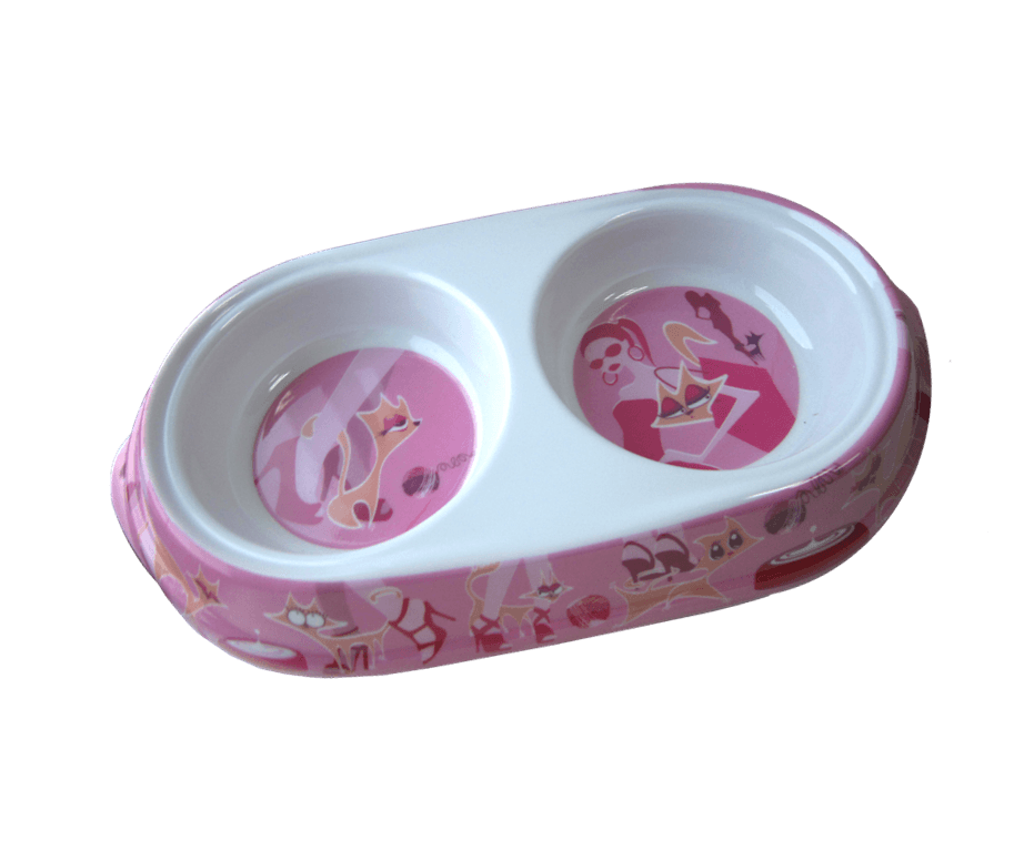 Pet Expert Castron Melamina Glamour Pink 2×150 ml 8034