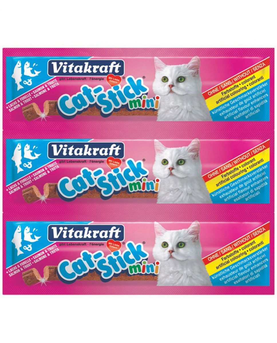 Vitakraft Baton Pisica Mini Somon/Pastrav 3 Buc